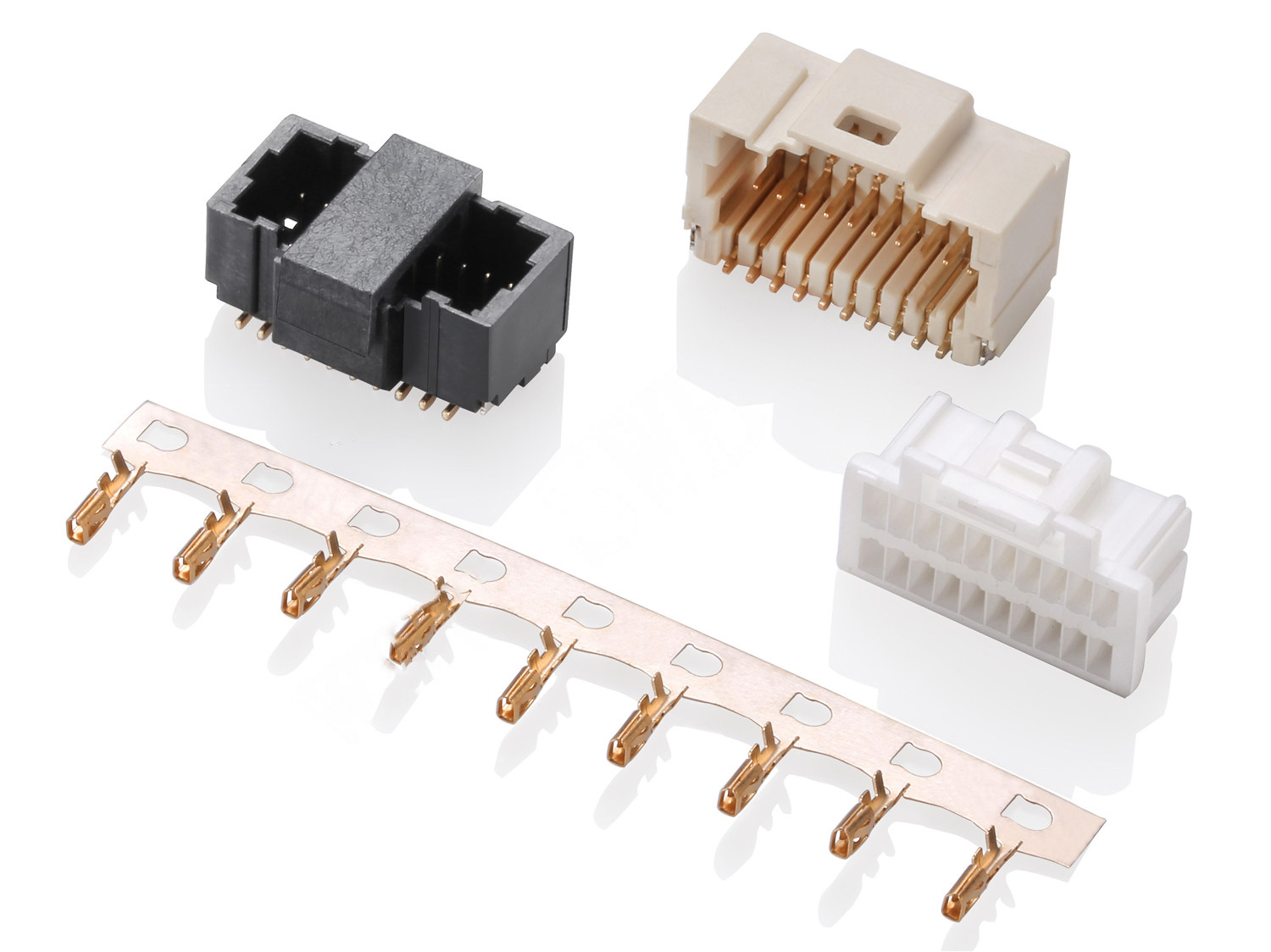 HRS-1038 Double Row Series 1.00mm Pitch (.039＂) 线对板连接器
